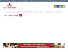 Tablet Screenshot of fabricmerchants.com